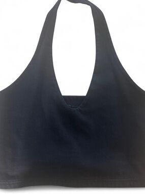 Brandy Melville Navy Halter Crop Top